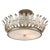 Traditional Currey & Company Biddulph Champagne Semi-Flush For Sale - Image 3 of 6