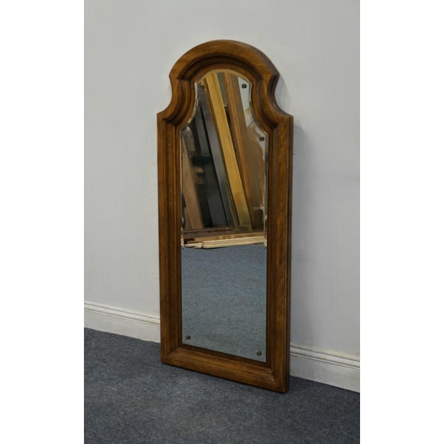 Mediterranean American of Martinsville Solid Walnut Italian Mediterranean 23" Mirror 2384-235 For Sale - Image 3 of 5