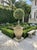 Vintage Italian Neoclassical Style Terracotta Garden Planter With Caryatid Reliefs For Sale - Image 11 of 12