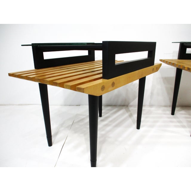 George Nelson Herman Miller Styled Slat Side Tables For Sale - Image 11 of 16