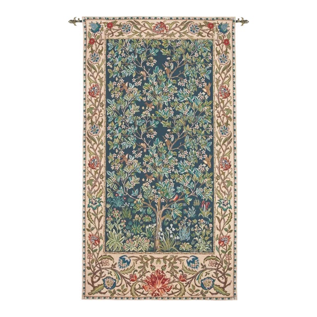 Morris Garden – Grande Loom Woven Tapestry - 305 X 165 Cm (10’0” X 5’4”) - Requires Rod Size 5 For Sale