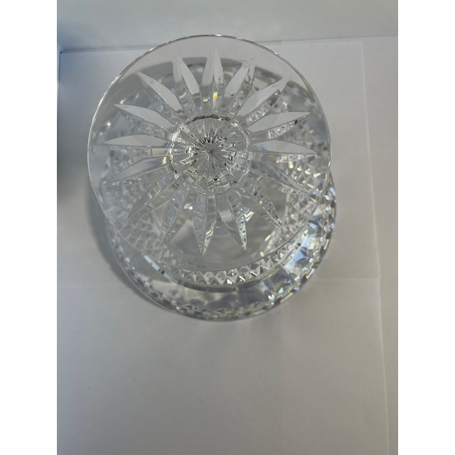Glass 1990s Waterford Crystal Ballina Compote Dessert Bowl & Box #109162 Ireland. Mint For Sale - Image 7 of 12