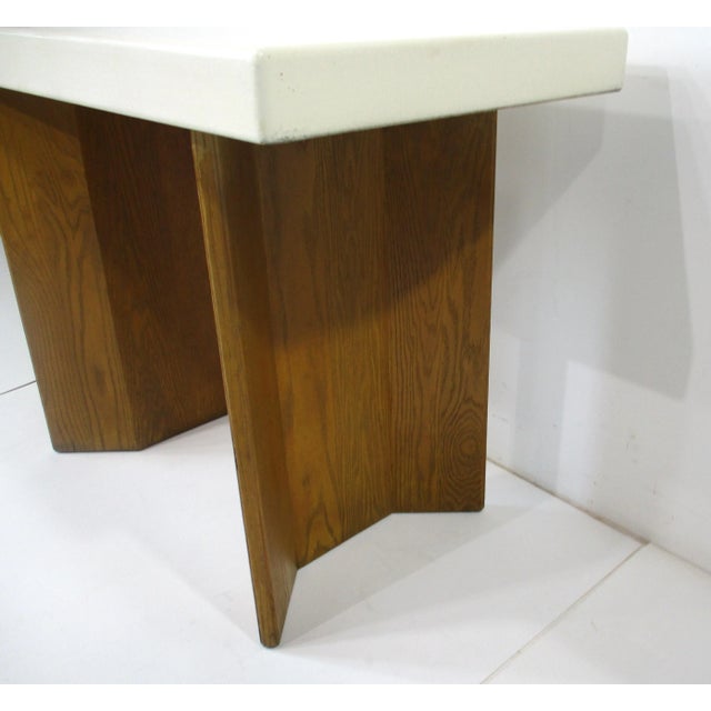 Paul Frankl Cork Top Console Table for Johnson Brothers Furniture Co