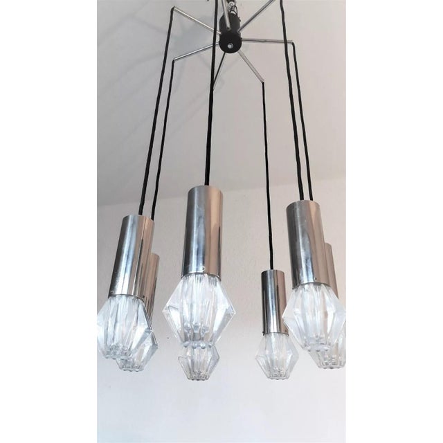 Crystal Cascade Pendant from Bankamp, 1970s For Sale - Image 9 of 13