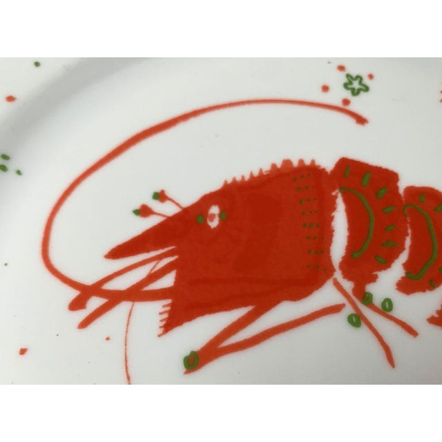 Vintage Postmodern Porcelain Plate with Subvention Decor by René Fehr for Lengsfeld Porzellan, 1990s For Sale - Image 9 of 14