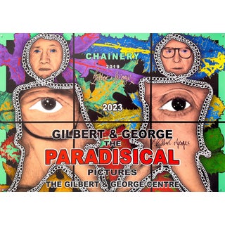 Gilbert & George, Original Hand-Signed The Paradisical Pictures Poster, 2023, Print For Sale