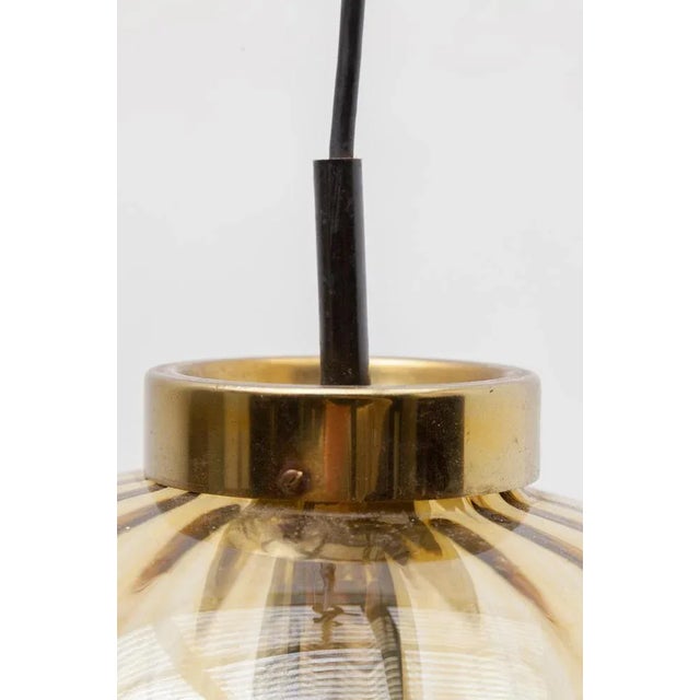 Amber Glass Pendant Light from Raak, 1970s For Sale - Image 6 of 8