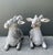 Tribal Vintage Monumental Distressed Hand Carved Rams - A Pair For Sale - Image 3 of 13