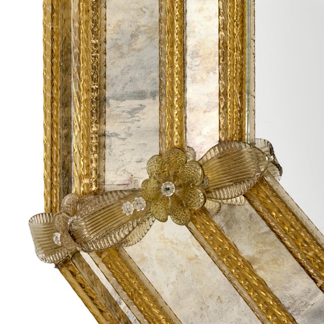 Venetian Antique Mirror, Pareclose, Italian, Circa 1880 For Sale - Image 9 of 9