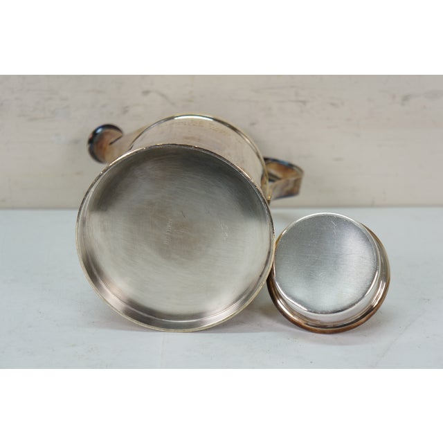 1920s Reed & Barton Prohibition Milk Jug Cocktail Shaker Watering Can Pitcher For Sale - Image 13 of 13