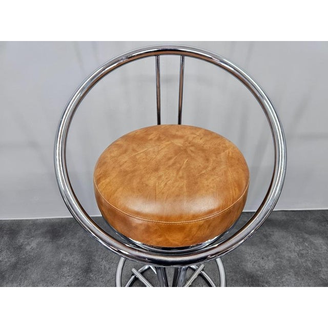 Vintage Space Age Italian Bar Stools, 1970, Set of 3 For Sale - Image 10 of 14