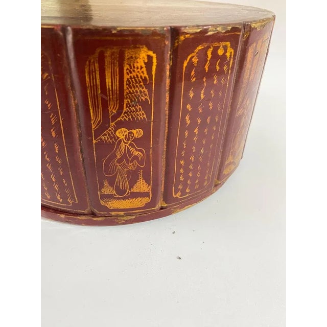 Large 19th Century Round Jewelry Box, Japan For Sale - Image 6 of 12