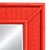 Coral Bamboo Weave Wall Mirror For Sale - Image 4 of 4