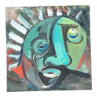 Abstract Expressionist Oil Painting on Canvas For Sale