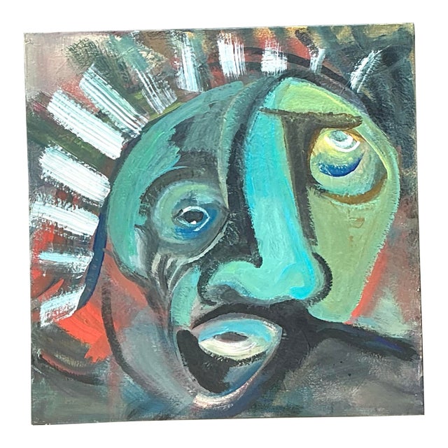 Abstract Expressionist Oil Painting on Canvas For Sale