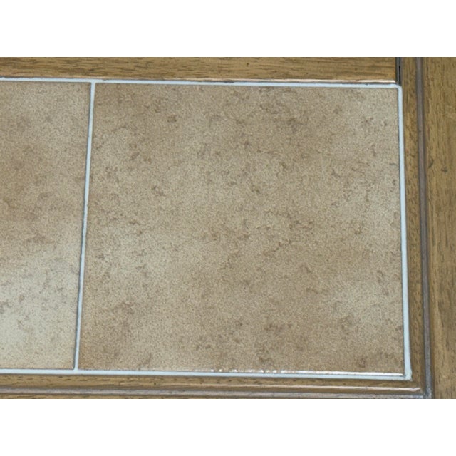 Southwestern Tile Inlay Wood End Table For Sale In San Francisco - Image 6 of 12