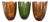 Vintage Handmade Recycled Glass Vases, San Miguel, Spain, 1970s, Set of 3 For Sale