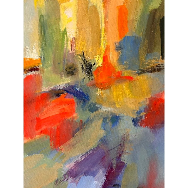 Vintage Mid to Late 20th Century Original Abstract Painting by Illegible Signature For Sale In Reno/Lake Tahoe - Image 6 of 12