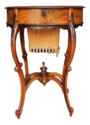 Wiener Baroque Sewing Table, 1860s