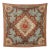 Antique Spanish Rocaille Floral Square Polychromatic Tapestry - Rug & Kilim For Sale