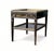 A striking, highly decorative pair of mid-20th-century Hollywood Regency-style tray-top side tables, seamlessly blending...