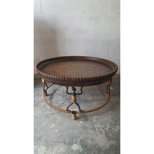 1990s Tribal Style Figurative Coffee Table | Chairish