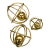 Gold Armillary Sphere Sculpture, Set of 3 For Sale