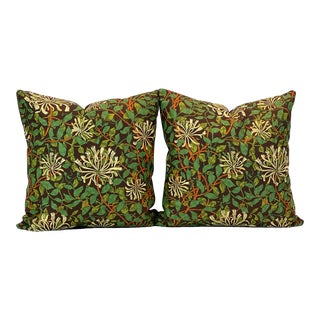 Morris & Co. Feather/Down Pillows - a Pair For Sale