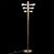 Gold Brass 12-Light Floor Lamp in the style of Gaetano Sciolari, 1970ss For Sale - Image 8 of 8