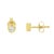 Shine like a diamond by wearing these elegant stud earrings. Fashioned in a contemporary bezel frame, these earrings are...