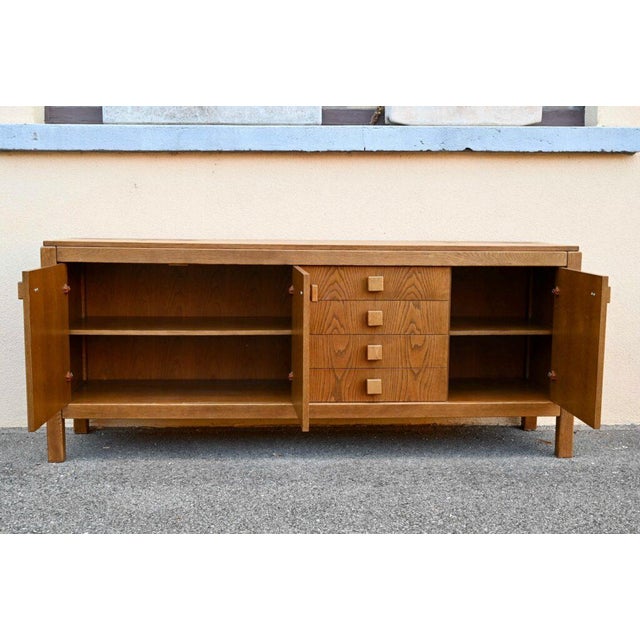 Brown Primitive Brutalist Sideboard, 1970s For Sale - Image 8 of 18