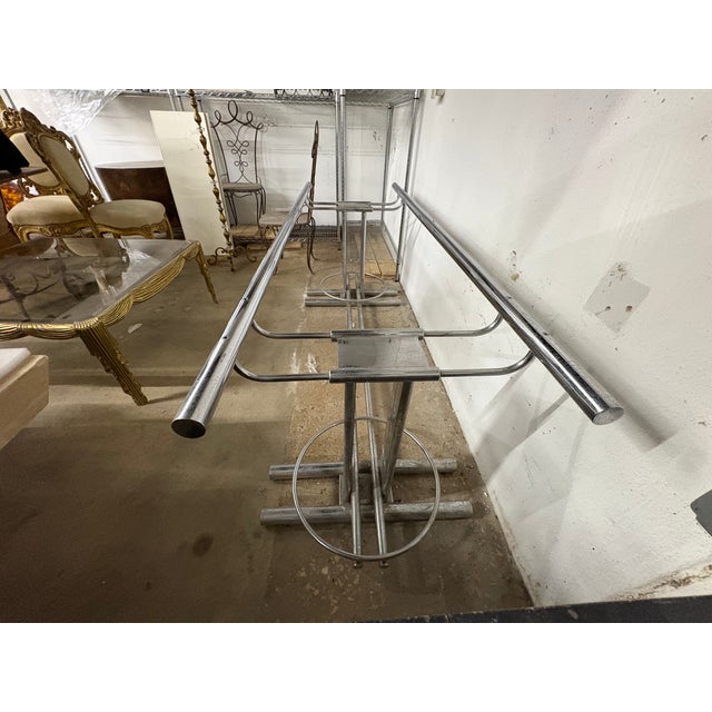 1960s Italian Modern Chrome Dining Table Base Designed by Romeo Rega For Sale - Image 10 of 16