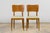 Wood Set of Six French Art Deco Dining Chairs, Oak & Chenille, 1930s For Sale - Image 7 of 18
