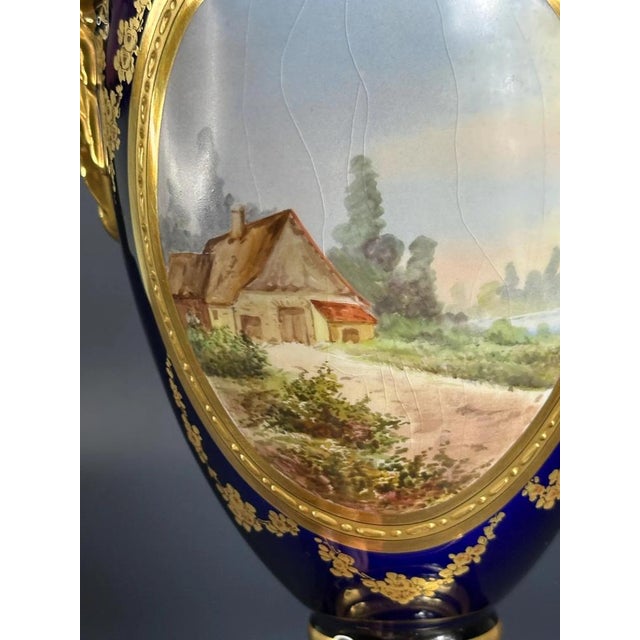 Antique Porcelain Vase in the style of Sèvres, France, 1890s For Sale - Image 5 of 11