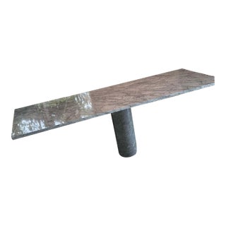Ambiguita Cantilevered Marble Dining Table by Italian Legendary Design Duo Lella and Massimo Vignelli 1983 For Sale