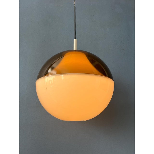 Vintage Space Age Pendant Lamp in Acrylic Glass For Sale - Image 3 of 11