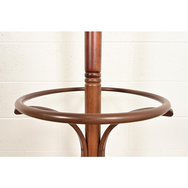 Wood Thonet Style Antique Bentwood Hall Tree Coat and Hat Floor Standing Rack, Circa 1900 For Sale - Image 7 of 9