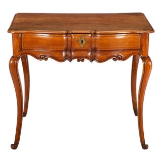 French Provincial Antique Cherrywood Writing Table, Mid-18th Century For Sale