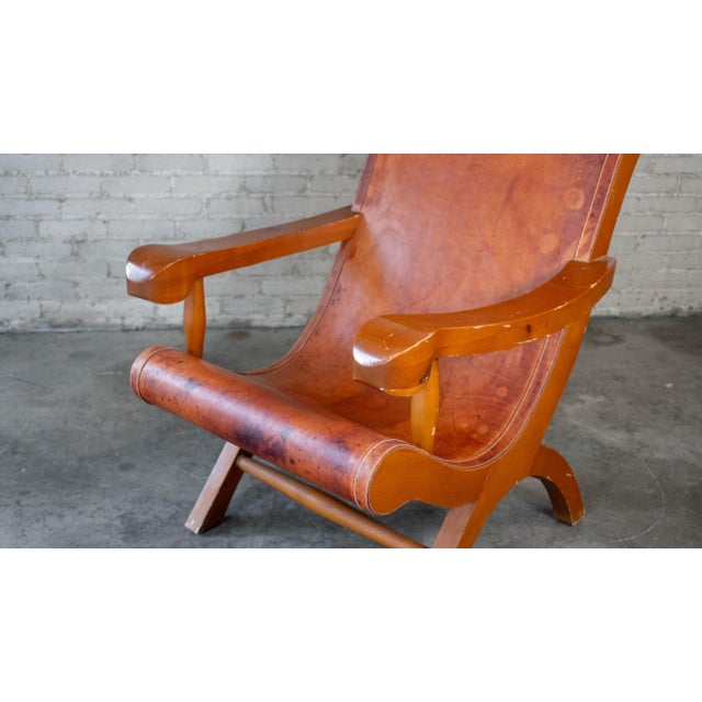 Mexican Modernist Clara Porset Style, 'Butaque' Chair', C. 1990s For Sale In Boston - Image 6 of 17