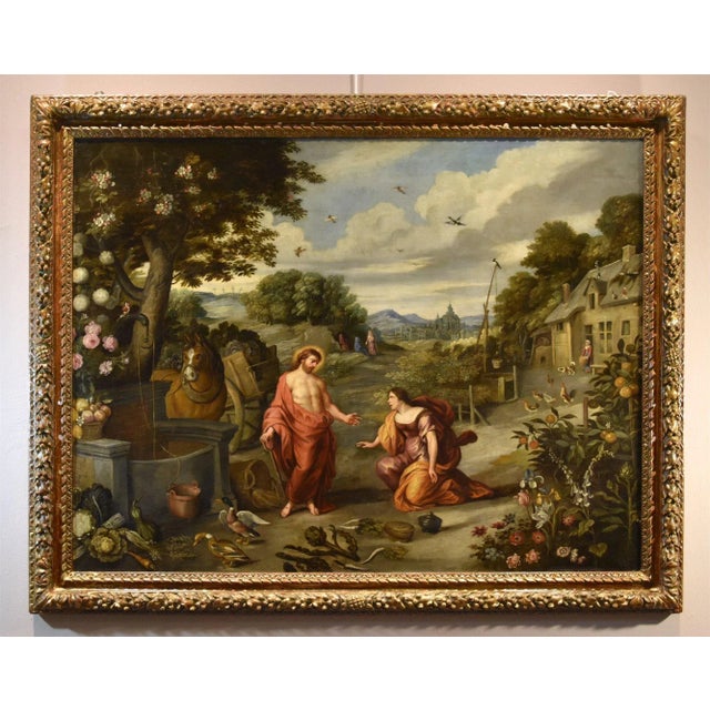 Workshop of Jan Brueghel the Younger, Noli Me Tangere, 1650, Oil on Canvas For Sale - Image 16 of 16