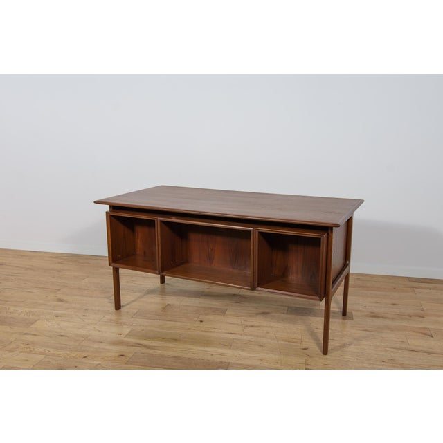 Brown Mid-Century Teak Desk by Arne Vodder for Sibast, Denmark, 1960s For Sale - Image 8 of 18