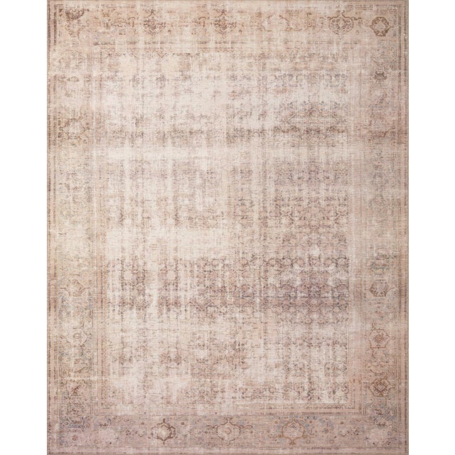 Amber Lewis x Loloi Georgie Ocean / Sand 2'-3" x 3'-9" Accent Rug For Sale