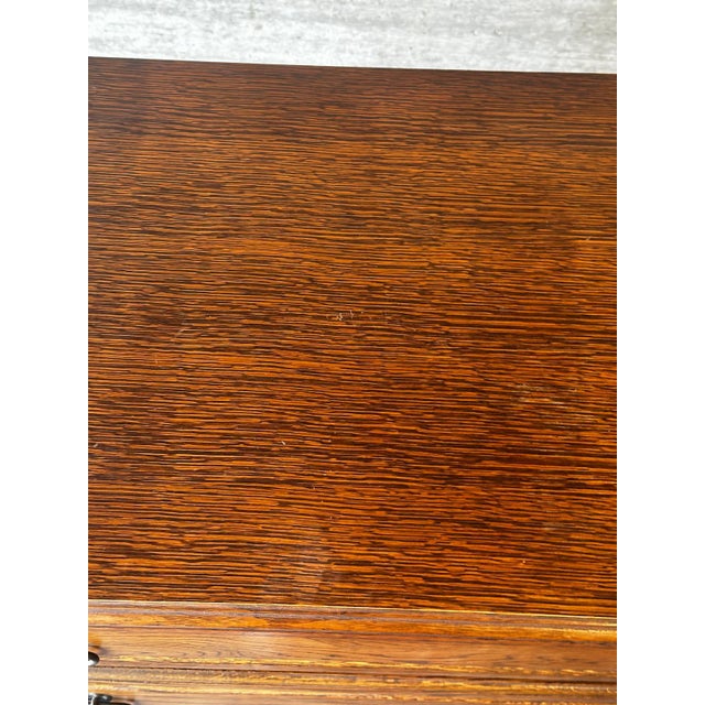 Mid-Century Modern Oak Chest of Drawers with Four Drawers, 1950s For Sale - Image 14 of 18