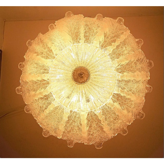 Vintage Murano Glass Pendant Light by Ercole Barovier for Barovier & Toso, 1960s For Sale - Image 12 of 13