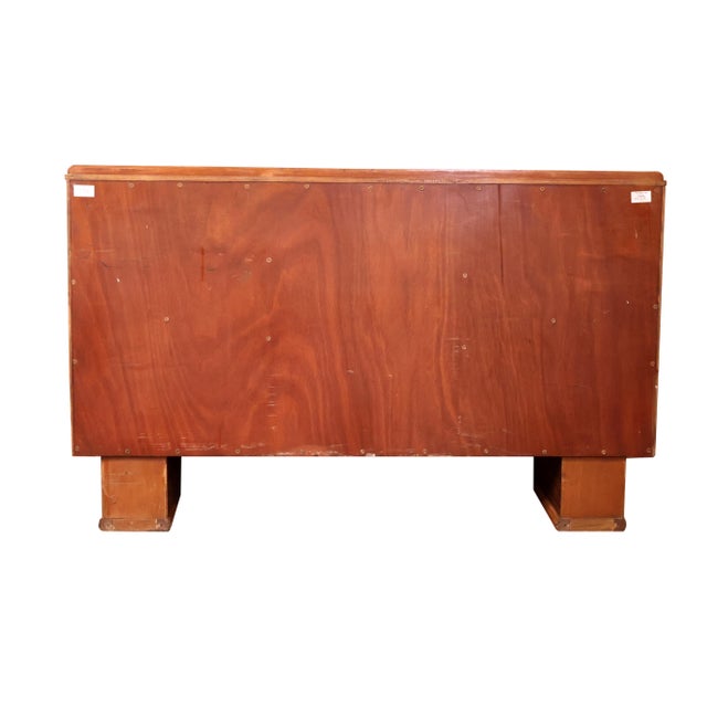 Brown Art Deco Burl Walnut “Talent Series” Sideboard, Stamped F. H. Marshall & Co. For Sale - Image 8 of 12