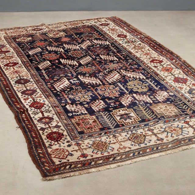 Beige Middle Eastern Shiraz Rug For Sale - Image 8 of 8