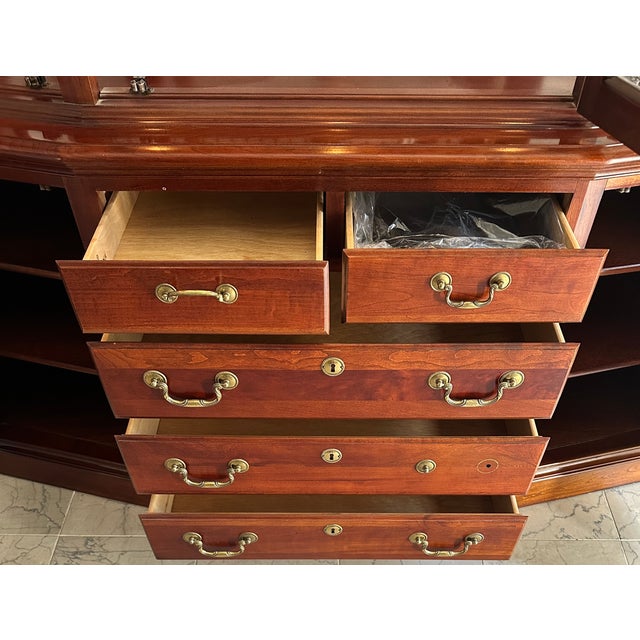 Traditional China Cabinet For Sale - Image 3 of 10