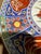 Large 1960s Decorative Japanese Platter in Blues, Greens and Rust Orange For Sale - Image 10 of 11