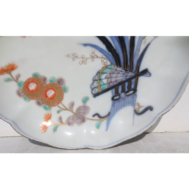 Ceramic Antique Japanese Imari Plate 19th Century For Sale - Image 7 of 8