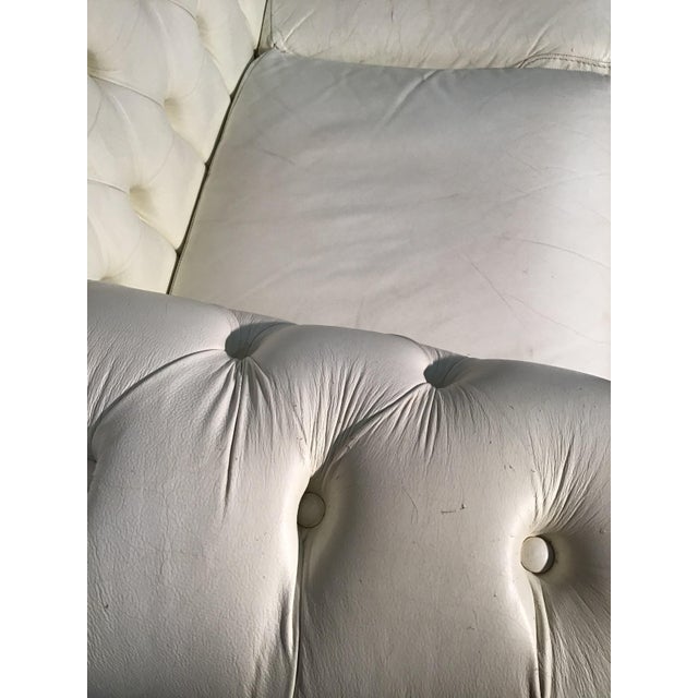 Italian Chesterfield Style Sofa in Leather, 1980s For Sale - Image 12 of 14